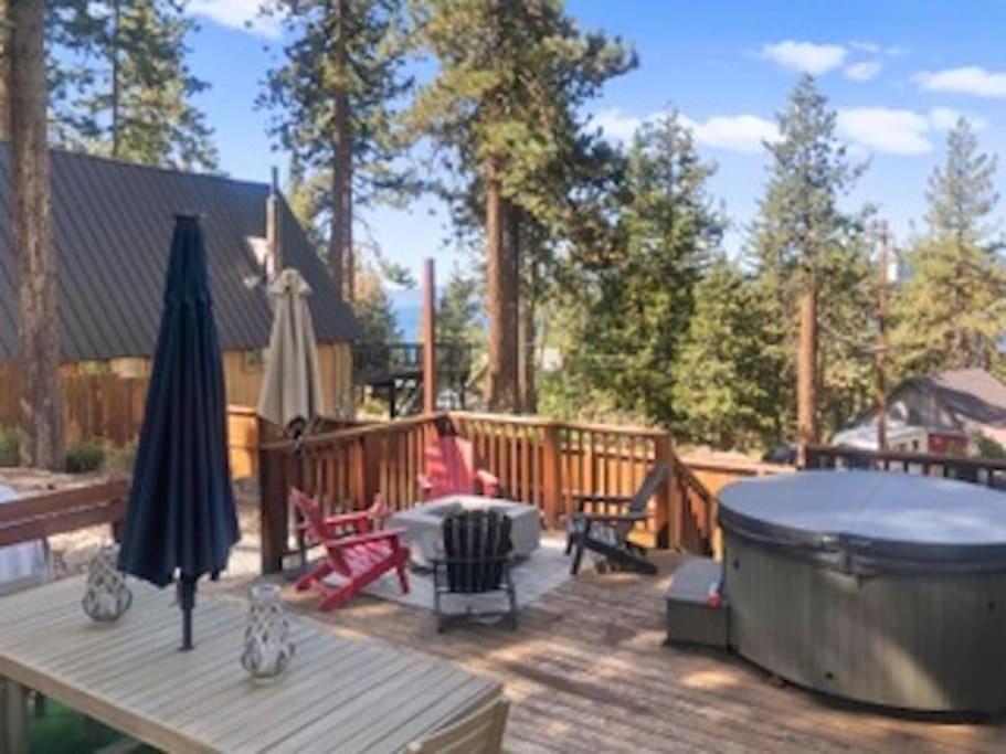 Lake Views, Pet-Friendly Cabin With Hot-Tub In King'S Beach キングスビーチ エクステリア 写真